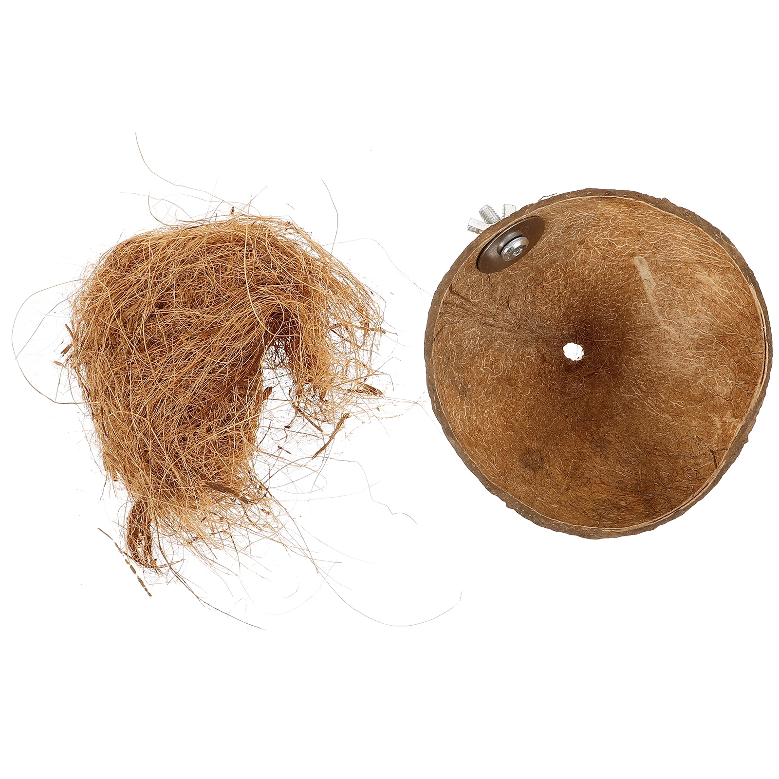 Coconut Shell Bird Nest for Parakeets Grass Cages Cocoanut Shelter House Natural Fiber Strong Safe Pet Bird House Breeding
Coconut Shell Bird Nest for Parakeets Grass Cages Cocoanut Shelter House Natural Fiber Strong Safe Pet Bird House Breeding