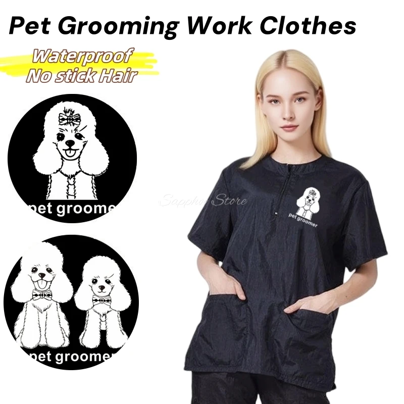 Pet Grooming Work Clothes S/M/L/XL/2XL/3XL Poodle Hiromi Stylist Waterproof Breathable Cat Dog Anti Static No Stick Hair Apron
Pet Grooming Work Clothes S/M/L/XL/2XL/3XL Poodle Hiromi Stylist Waterproof Breathable Cat Dog Anti Static No Stick Hair Apron