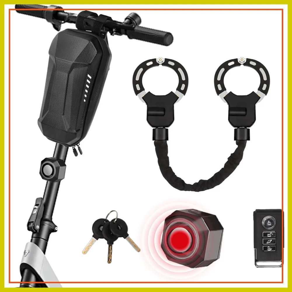 37in Heavy Duty Electric Scooter Lock with Alarm, Waterproof Bag & Keys, Anti-Theft Security for E-Scooters, Bikes, Motorcycles
37in Heavy Duty Electric Scooter Lock with Alarm, Waterproof Bag & Keys, Anti-Theft Security for E-Scooters, Bikes, Motorcycles