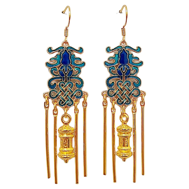 SHXIHypoallergenic 925 Silver Blue Bell Earrings | Zen Oriental Boho For Hanfu | Vintage Chinese Jewelry 2025
SHXIHypoallergenic 925 Silver Blue Bell Earrings | Zen Oriental Boho For Hanfu | Vintage Chinese Jewelry 2025