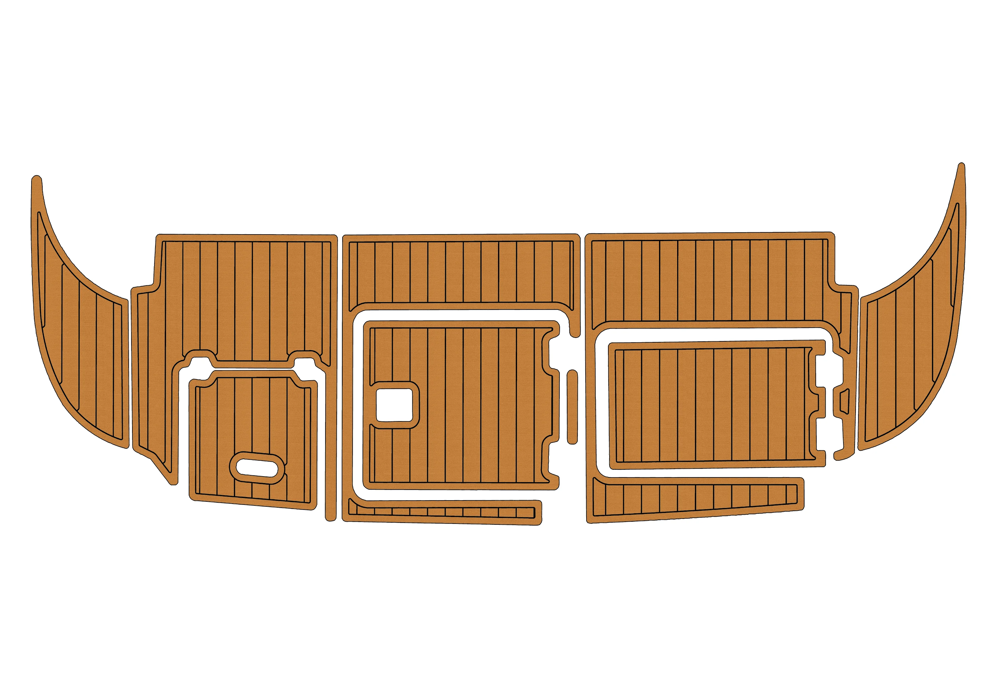 Marine Faux Teak EVA Non-Slip Mat-2003 Carver 370 Self-Adhesive 1/4" (6mm) Boat Deck Pad for Cockpit & Deck
Marine Faux Teak EVA Non-Slip Mat-2003 Carver 370 Self-Adhesive 1/4" (6mm) Boat Deck Pad for Cockpit & Deck