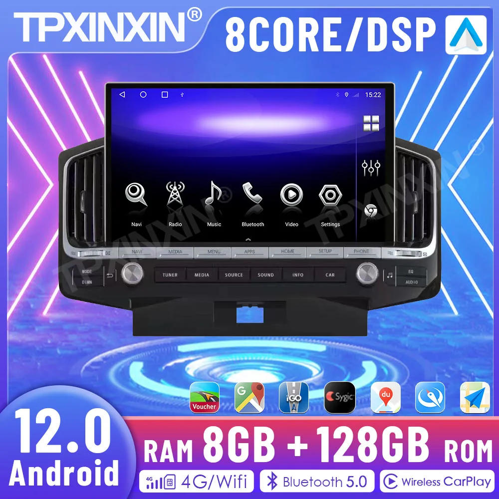 13.3 " Car Radio Multimedia Video Player For Toyota Land Cruiser 2008-2015 GPS Navigation Stereo 4G WiFi Dsp Carplay Android 13
13.3 " Car Radio Multimedia Video Player For Toyota Land Cruiser 2008-2015 GPS Navigation Stereo 4G WiFi Dsp Carplay Android 13