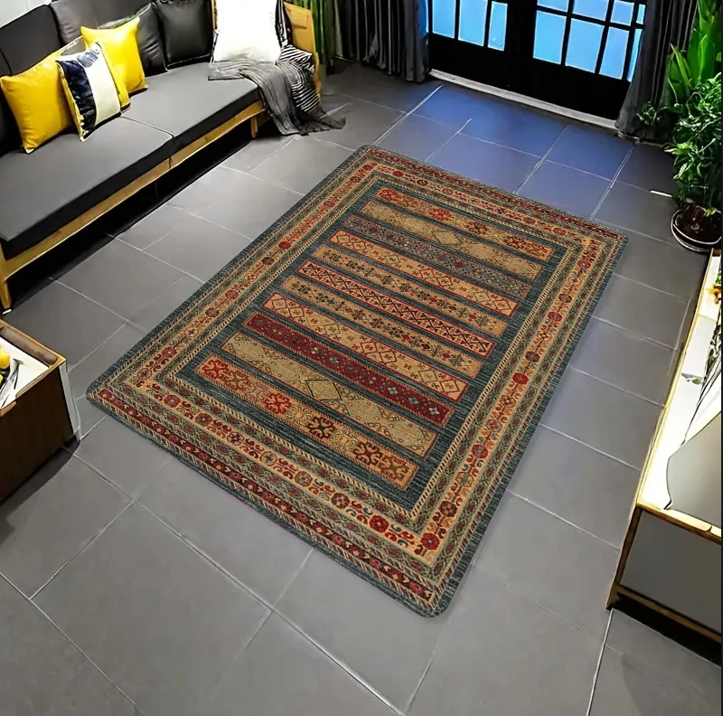 Vintage Persian Patchwork Rectangle Carpet Tribal Striped Pattern Home Decor Mat Non Slip Floor Rug Living Room Area Rug
Vintage Persian Patchwork Rectangle Carpet Tribal Striped Pattern Home Decor Mat Non Slip Floor Rug Living Room Area Rug