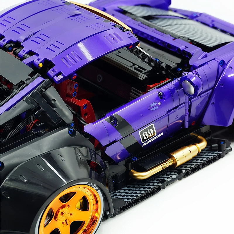 Electroplated Purple 10544 Technical Low-lying Funtional Sports Car Building Blocks Bricks Model DIY Toys Boy Christmas Gift Kid
Electroplated Purple 10544 Technical Low-lying Funtional Sports Car Building Blocks Bricks Model DIY Toys Boy Christmas Gift Kid