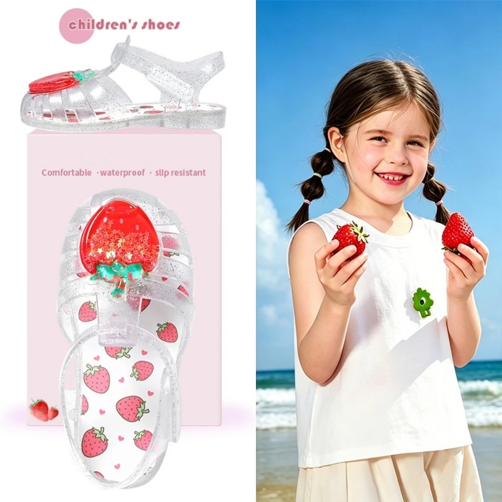 Cartoon Children's Sandals Cute Crystal Shoes Boys Girls Soft Soled Anti-slip Jelly Shoes Soft Soled Roman Bow Princess Shoes
Cartoon Children's Sandals Cute Crystal Shoes Boys Girls Soft Soled Anti-slip Jelly Shoes Soft Soled Roman Bow Princess Shoes
