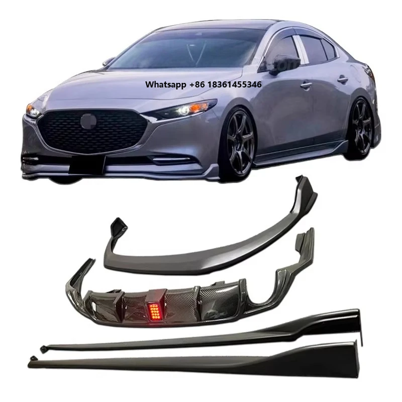 For 20-25 3 Axela Body Kit Spoiler Bumper Lip Front Lip Side Skirts Rear Diffuser Side Sills
For 20-25 3 Axela Body Kit Spoiler Bumper Lip Front Lip Side Skirts Rear Diffuser Side Sills