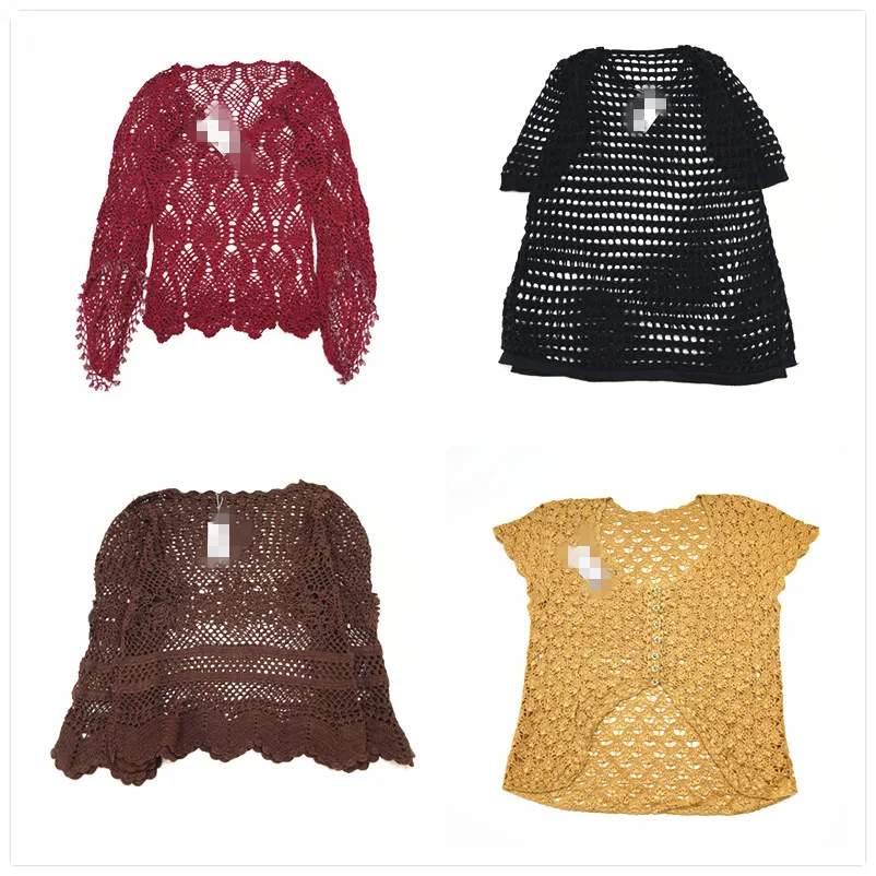 Винтажный двухслойный ажурный однотонный роскошный вязаный свитер ручной работы с плавающим цветком для женщин, лето 2024
Винтажный двухслойный ажурный однотонный роскошный вязаный свитер ручной работы с плавающим цветком для женщин, лето 2024