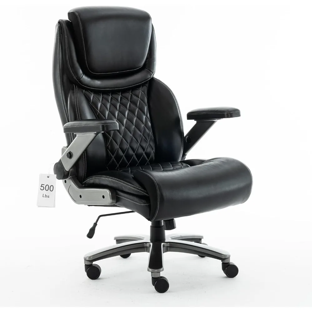 500 lbs Executive Office Chair for Big and Tall, Ergonomic High-Back Desk Chair with Adjustable Headrest, 3D Reversible Armrests
500 lbs Executive Office Chair for Big and Tall, Ergonomic High-Back Desk Chair with Adjustable Headrest, 3D Reversible Armrests