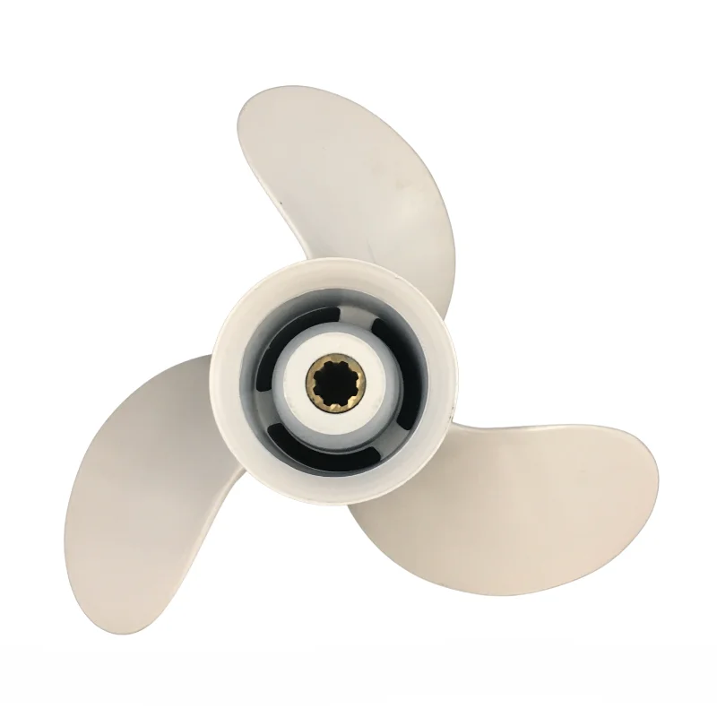 Boat Propeller 9 1/4x10 3/4 for Yamaha 9.9HP-15HP 3 Blades Aluminum Prop 8 Tooth RH OEM NO: 626-45943-02-EL 9.25x10.75
Boat Propeller 9 1/4x10 3/4 for Yamaha 9.9HP-15HP 3 Blades Aluminum Prop 8 Tooth RH OEM NO: 626-45943-02-EL 9.25x10.75