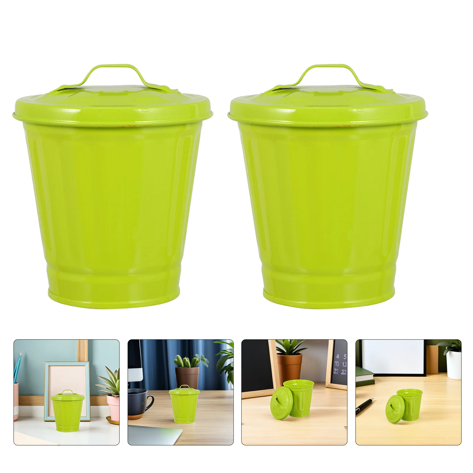 3Pcs Mini Trash Can with Lid Small Metal Desktop Wastebasket Office Organizer Pencil Cup Bathroom Countertop Bin Galvanized Iron
3Pcs Mini Trash Can with Lid Small Metal Desktop Wastebasket Office Organizer Pencil Cup Bathroom Countertop Bin Galvanized Iron