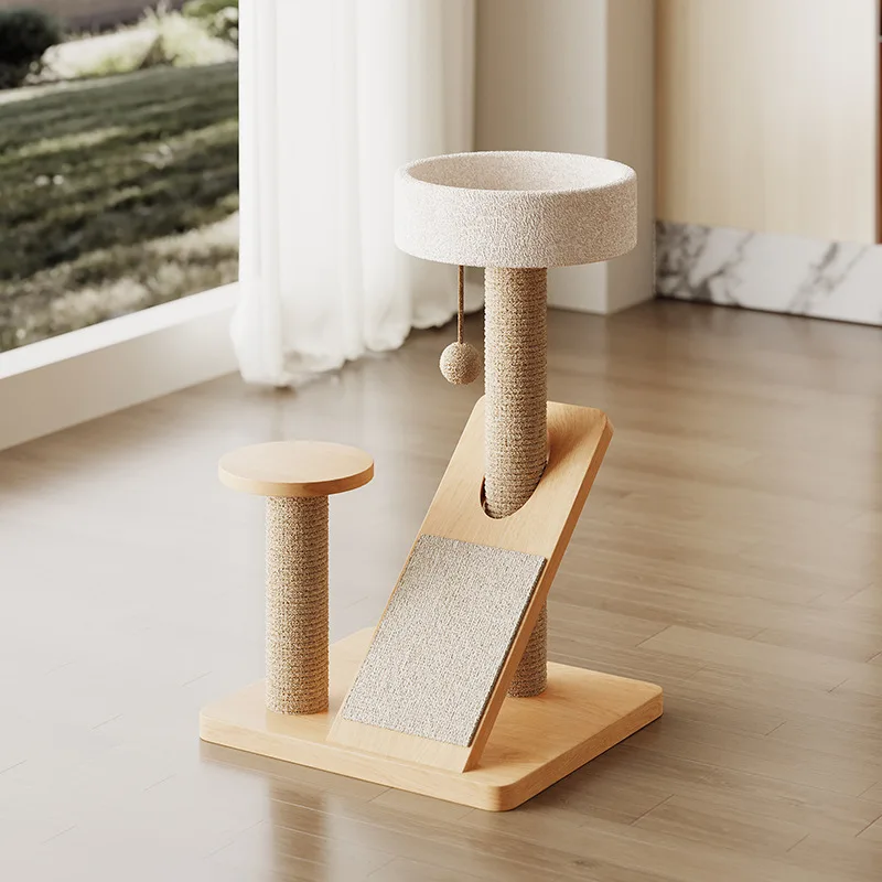 Small cat climbing frame solid wood toys do not occupy an area and are wear-resistant
Small cat climbing frame solid wood toys do not occupy an area and are wear-resistant