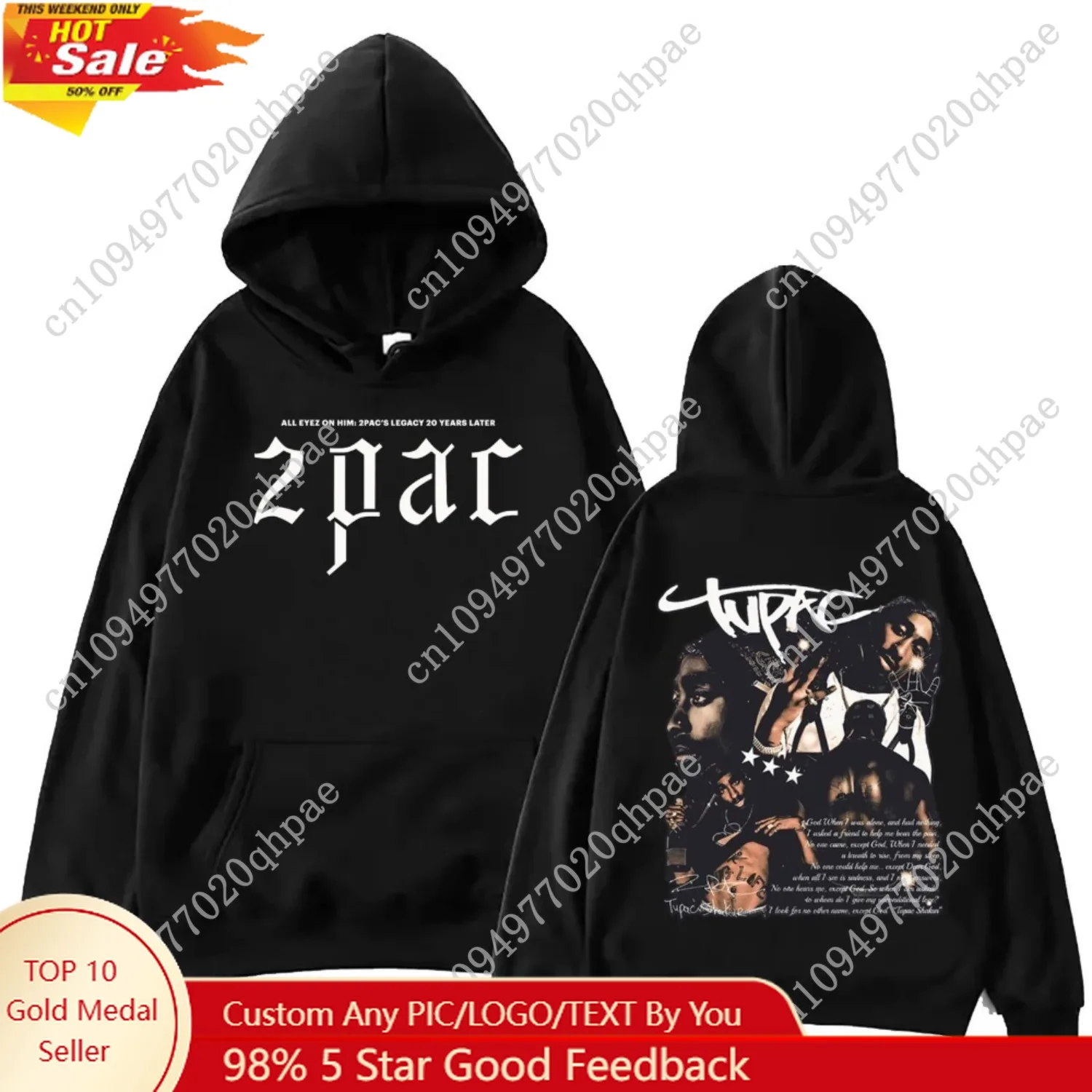 High Quality Cotton Tupac Shakur 2pac Hoodie Women and Men Fabric Street Fashion Hoodie New Casual Skating Running Sweatshirt
High Quality Cotton Tupac Shakur 2pac Hoodie Women and Men Fabric Street Fashion Hoodie New Casual Skating Running Sweatshirt