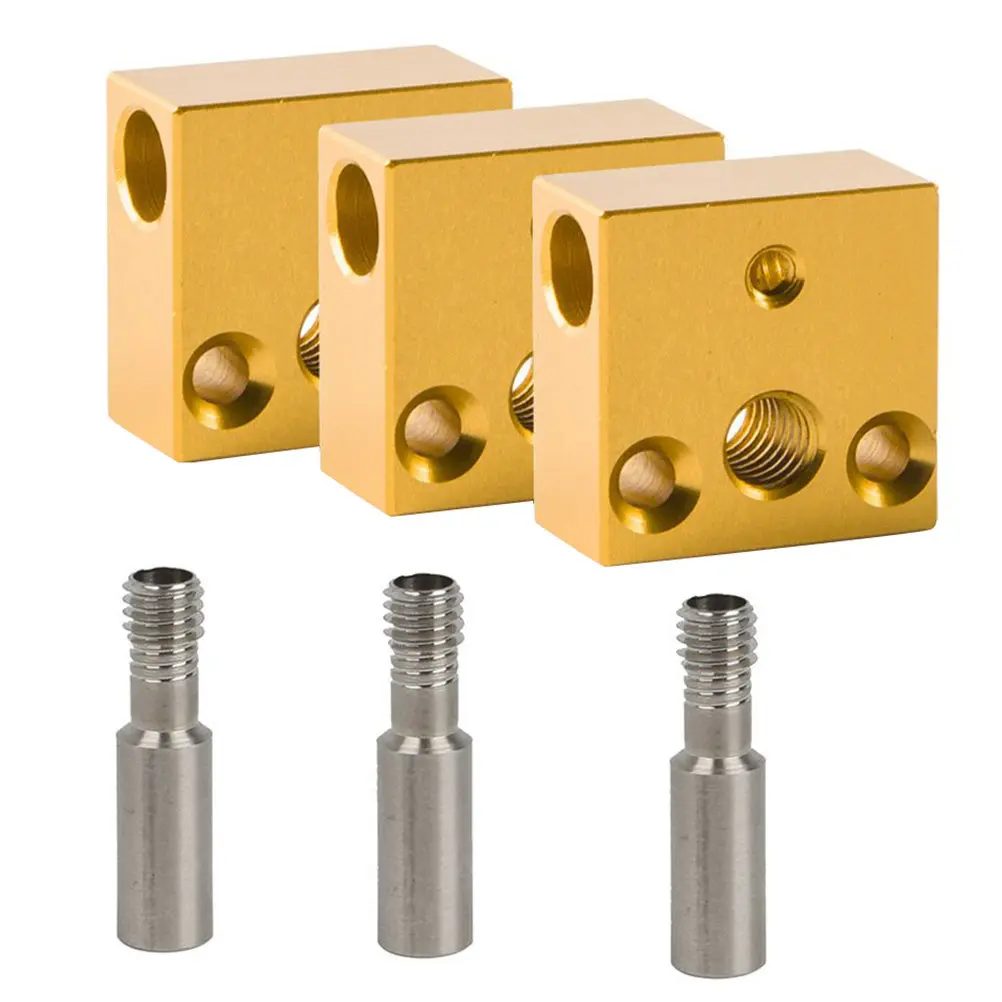1Set 3D Printer Heating Block Aluminum Heater Block Stable Temperature Replacement for Ender-3 Extruder Hot End Stainless Steel
1Set 3D Printer Heating Block Aluminum Heater Block Stable Temperature Replacement for Ender-3 Extruder Hot End Stainless Steel