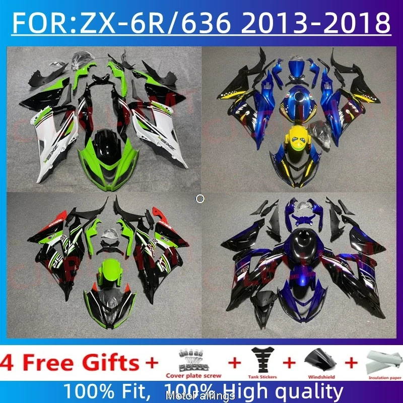 Plastic Shell Motorcycle Fairing kit Fit For ZX6R 636 ZX-6R 2013 2014 2015 2016 2017 2018 Custom full fairings bodywork
Plastic Shell Motorcycle Fairing kit Fit For ZX6R 636 ZX-6R 2013 2014 2015 2016 2017 2018 Custom full fairings bodywork