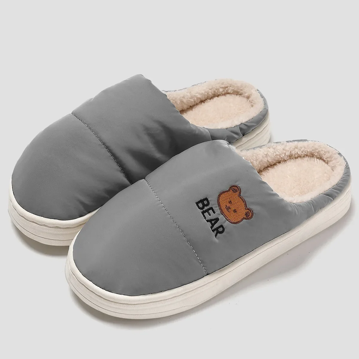 Men Warm Plush Slippers Waterproof Flip Flops Women Winter Furry Slides Cute Cartoon Shoes Couples Bedroom Non-Slip Fluffy Flats
Men Warm Plush Slippers Waterproof Flip Flops Women Winter Furry Slides Cute Cartoon Shoes Couples Bedroom Non-Slip Fluffy Flats