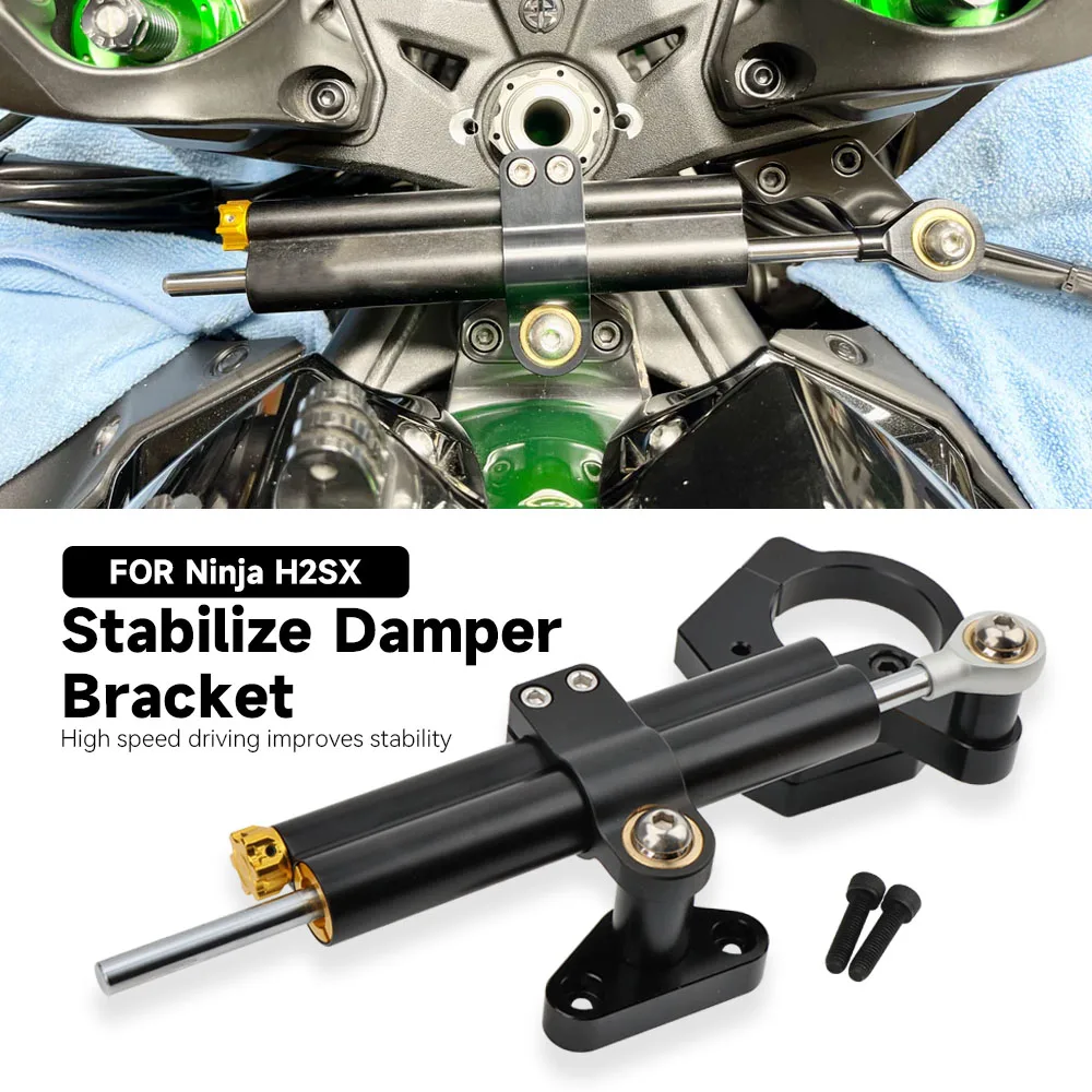 For Kawasaki Ninja H2SX NINJA H2 SX Motorcycle Accessories CNC Steering Stabilize Bracket Damper Mount Kit
For Kawasaki Ninja H2SX NINJA H2 SX Motorcycle Accessories CNC Steering Stabilize Bracket Damper Mount Kit