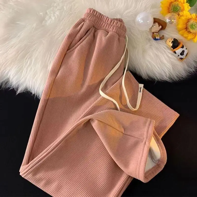 Corduroy Fleece Thick Wide Leg Women Autumn Winter Simplicity Office Lady Solid Color Straight All-match Casual High Waist Pants
Corduroy Fleece Thick Wide Leg Women Autumn Winter Simplicity Office Lady Solid Color Straight All-match Casual High Waist Pants