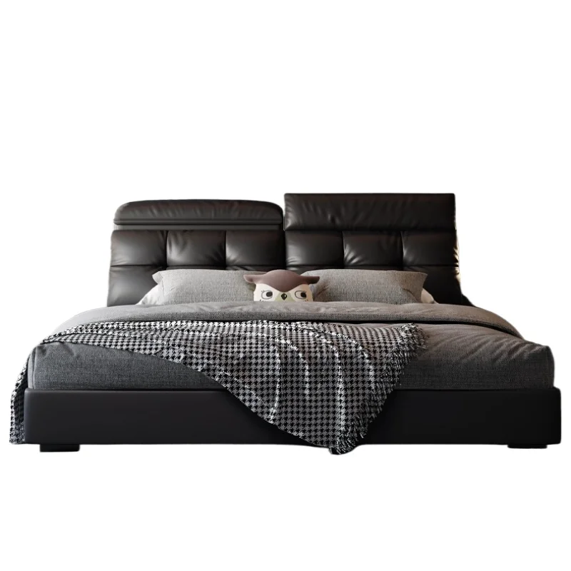 leather bed rechargeable modern minimalist 1.8 meters double bed home master bedroom storage
leather bed rechargeable modern minimalist 1.8 meters double bed home master bedroom storage