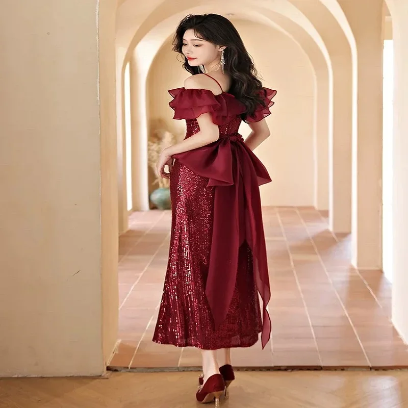 Hot selling No. 27 evening dress 2024 new bridal engagement dress temperament banquet dress high-end
Hot selling No. 27 evening dress 2024 new bridal engagement dress temperament banquet dress high-end