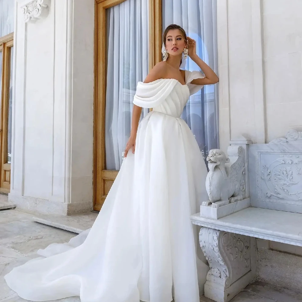 2024 New Elegant Wedding Dresses Short Sleeves Boho Off The Shoulder Princess Bridal Gowns A-Line Simple Beach Vestidos De Novia
2024 New Elegant Wedding Dresses Short Sleeves Boho Off The Shoulder Princess Bridal Gowns A-Line Simple Beach Vestidos De Novia