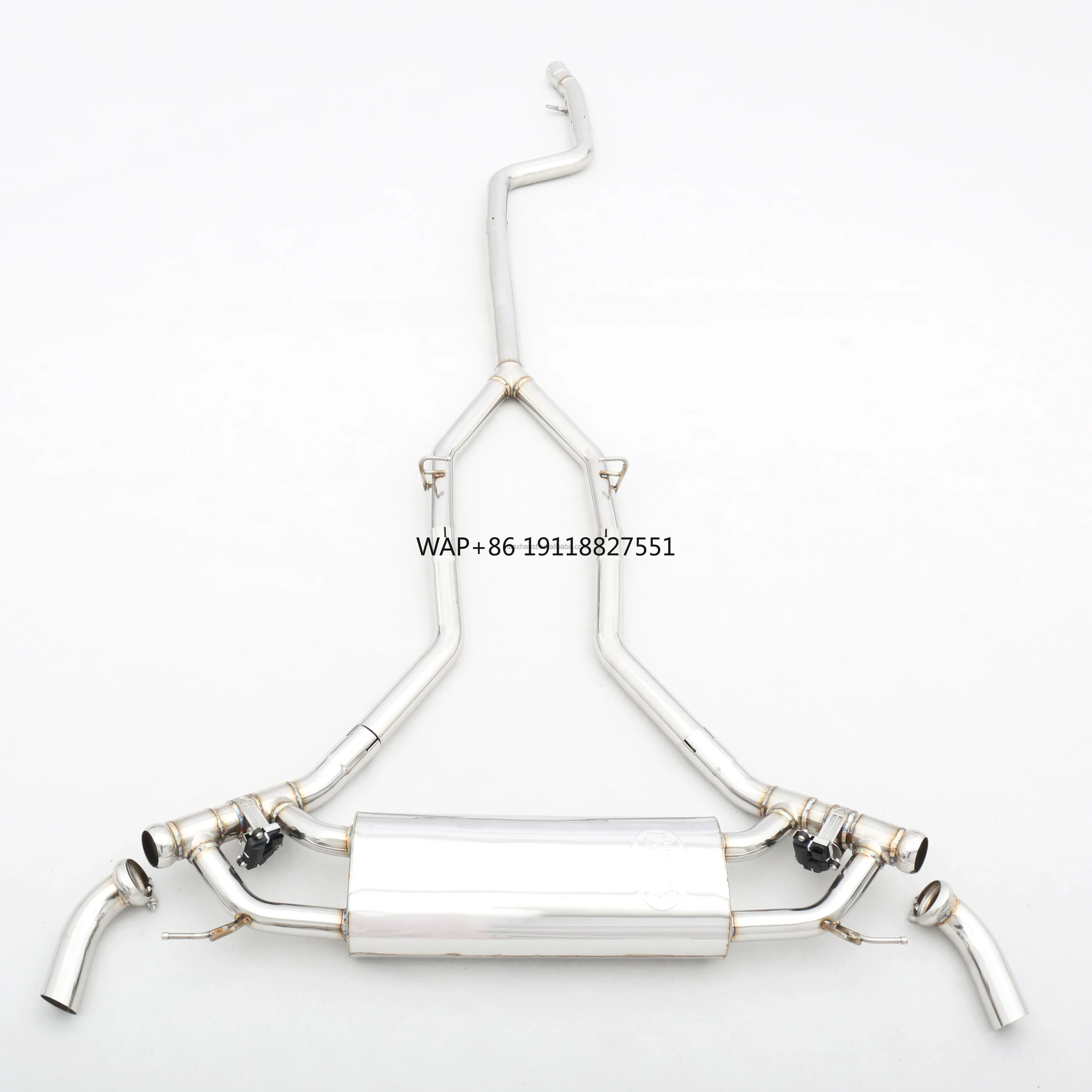 Custom 304 Stainless Steel/Titanium Valved Exhaust System Factory Designed for X5 G05/X6 G06 3.0T B58
Custom 304 Stainless Steel/Titanium Valved Exhaust System Factory Designed for X5 G05/X6 G06 3.0T B58