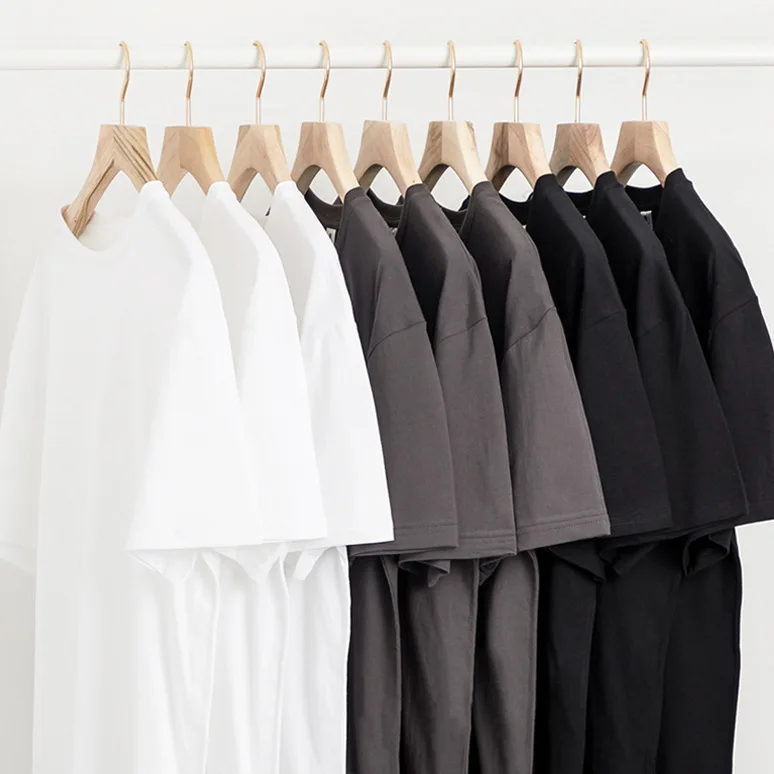 Oversize Heavyweight Solid Cotton Loose Round Neck Short sleeved T-shirt for Men and Women Fashion Trendy Brand Bottom Clothes
Oversize Heavyweight Solid Cotton Loose Round Neck Short sleeved T-shirt for Men and Women Fashion Trendy Brand Bottom Clothes