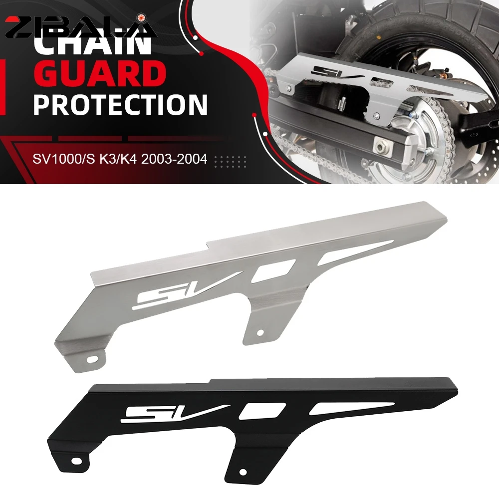For Suzuki SV1000/S K3/K4 2003-2004 Motorcycle Accessories Sprocket Rear Wheel Chain Guard Guide Cover Protector SV1000 SV1000S