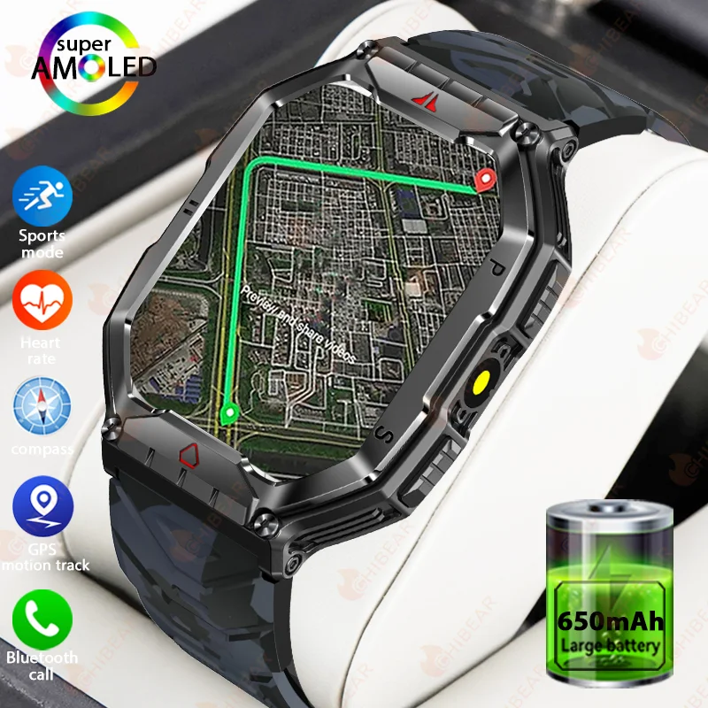 2025 New For Huawei Xiaomi Military Outdoor GPS Smart Watch Men AMOLED HD Screen Heart Rate Bluetooth Call Waterproof SmartWatch
2025 New For Huawei Xiaomi Military Outdoor GPS Smart Watch Men AMOLED HD Screen Heart Rate Bluetooth Call Waterproof SmartWatch