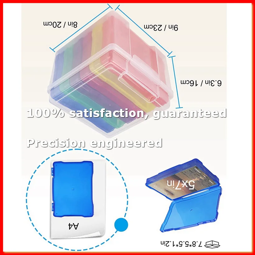 5X7 Inch Photo Storage Box Photo Organizer Picture Storage Containers Multicolor Plastic Photo Craft Keeper Case-A79M
5X7 Inch Photo Storage Box Photo Organizer Picture Storage Containers Multicolor Plastic Photo Craft Keeper Case-A79M