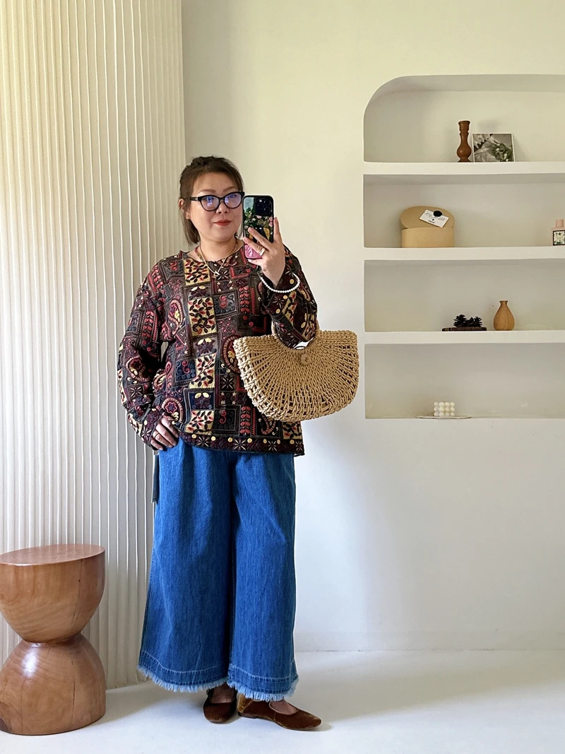 Rose Sister больших размеров, женские ранние осенние новые длинные свеки с вышивкой в стиле ретро, винтажный цветочный дизайн, китайский заказ
Rose Sister больших размеров, женские ранние осенние новые длинные свеки с вышивкой в стиле ретро, винтажный цветочный дизайн, китайский заказ