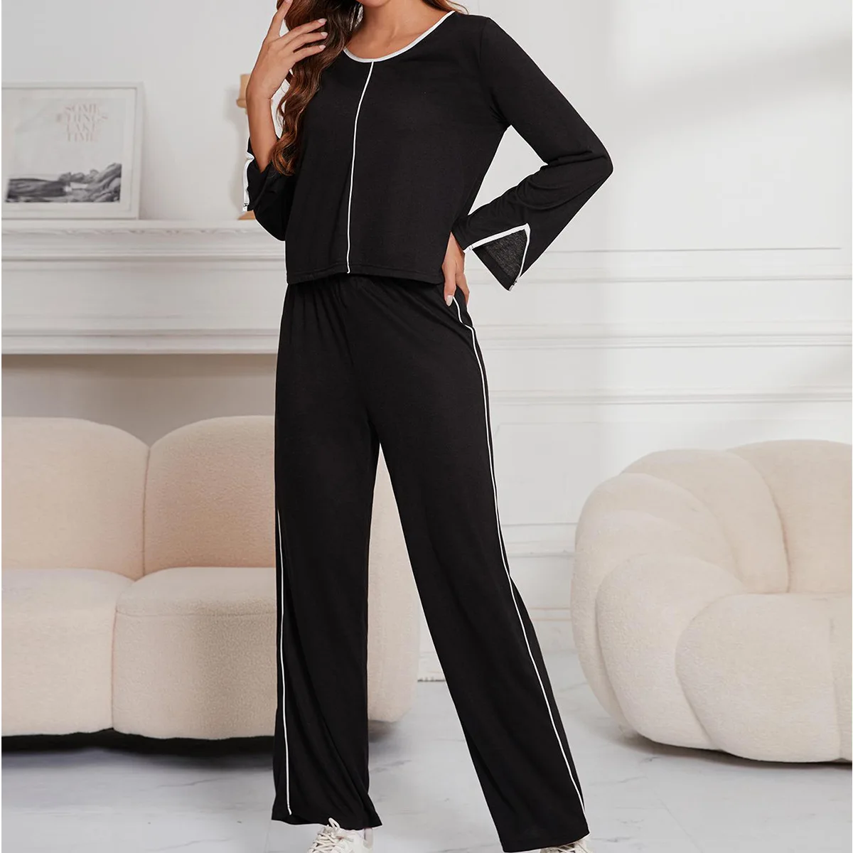 Women's Pajama Set Loungewear Spring and Autumn Casual Long Sleeved Pants 2 Piece Pajamas Women's Winter Sleepwear for Sleeping
Women's Pajama Set Loungewear Spring and Autumn Casual Long Sleeved Pants 2 Piece Pajamas Women's Winter Sleepwear for Sleeping