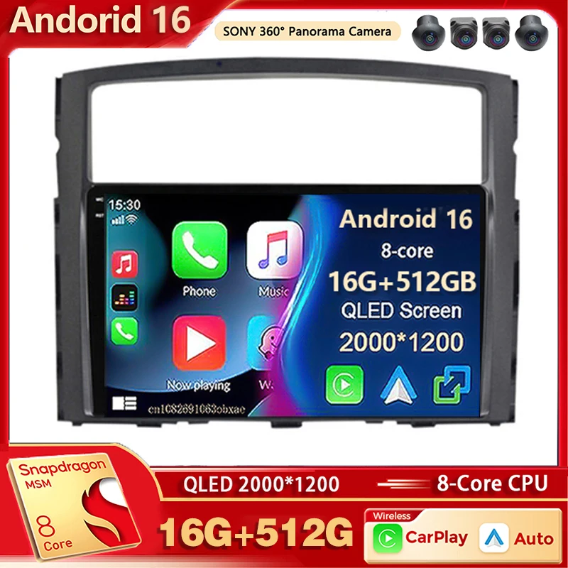 Android 16 Car Radio Multimedia Player For Mitsubishi Pajero 4 V80 V90 2006 2007 2008 2009-2014 Carplay Car Stereo DSP Ai voice
Android 16 Car Radio Multimedia Player For Mitsubishi Pajero 4 V80 V90 2006 2007 2008 2009-2014 Carplay Car Stereo DSP Ai voice