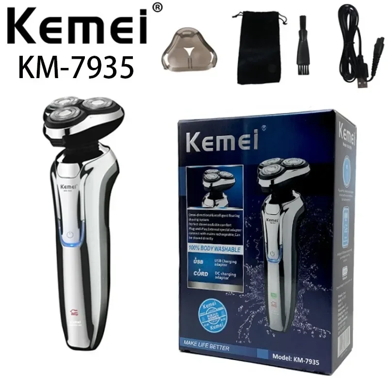 Мужская электробритва Kemei KM-7935, двойное бритье для сухого и влажного бритья, мытье всего тела, сверхдлительное время автономной работы, портативное путешествие
Мужская электробритва Kemei KM-7935, двойное бритье для сухого и влажного бритья, мытье всего тела, сверхдлительное время автономной работы, портативное путешествие