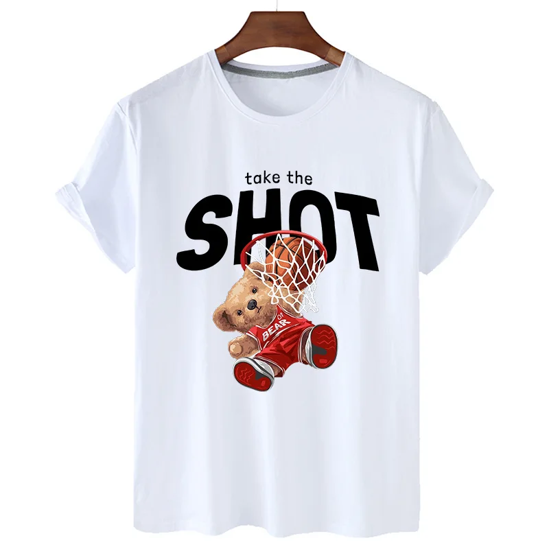 100% Cotton Shooting Bear Print Short Sleeve O Neck T-shirt Women's Casual Short Sleeve Couple T-shirt Women's Plus Size T-shirt
100% Cotton Shooting Bear Print Short Sleeve O Neck T-shirt Women's Casual Short Sleeve Couple T-shirt Women's Plus Size T-shirt