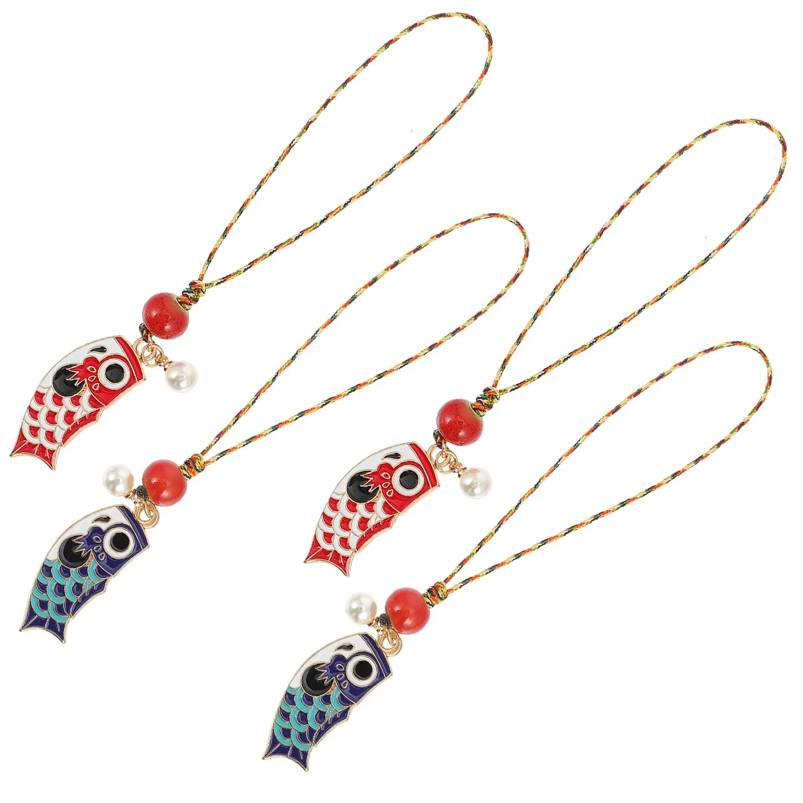 4 Pcs Ornament Phone Charms Strap Carp Flags Pendant Key Hanging Pendants Purse Keychain Couple Gift
4 Pcs Ornament Phone Charms Strap Carp Flags Pendant Key Hanging Pendants Purse Keychain Couple Gift