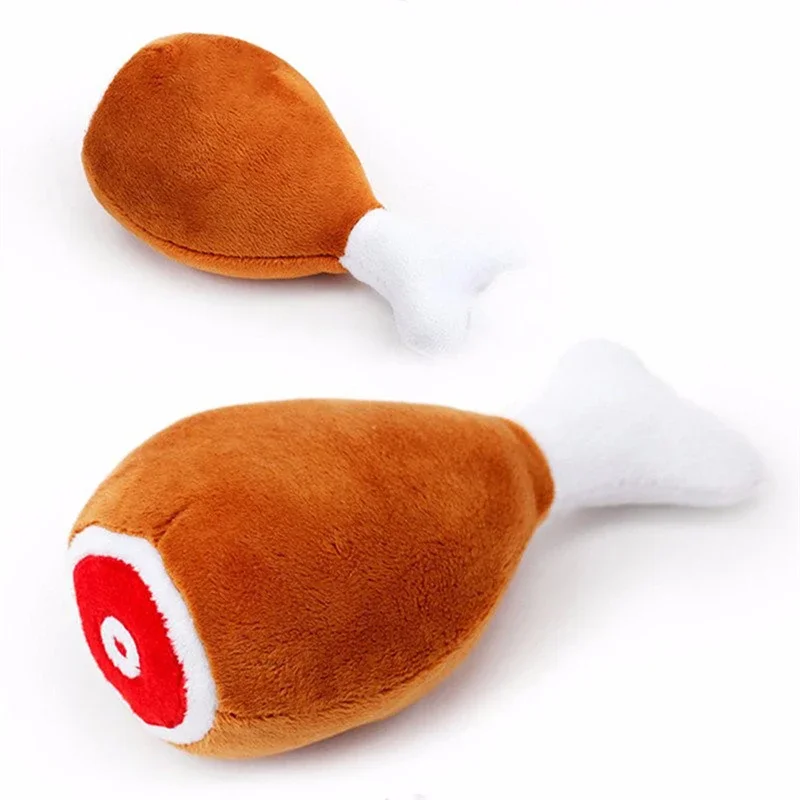 Pet Dog Toys Chicken Leg Plush Dog Squeak Toys Pet Training Supplies for Mini Size Dog Puppy Cat Toys
Pet Dog Toys Chicken Leg Plush Dog Squeak Toys Pet Training Supplies for Mini Size Dog Puppy Cat Toys