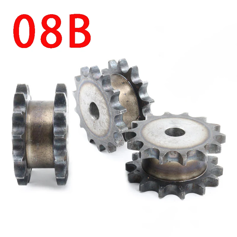Drive Sprocket Wheel Gear for 08B Roller Chain, No Steps Craft Holes, Pitch 1/2 ", 08B-2 Duplex Sprocket, 10 - 25Teeth
Drive Sprocket Wheel Gear for 08B Roller Chain, No Steps Craft Holes, Pitch 1/2 ", 08B-2 Duplex Sprocket, 10 - 25Teeth