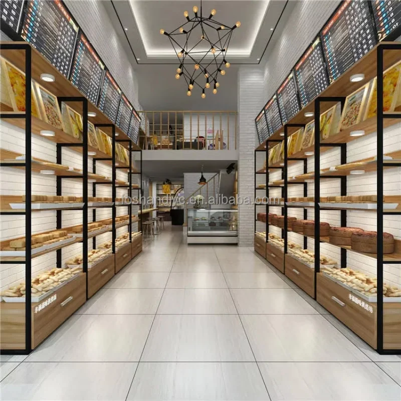 Customize.New Design Five Layers Retail Supermarket Wooden Shelf Bread Food Display Rack
Customize.New Design Five Layers Retail Supermarket Wooden Shelf Bread Food Display Rack
