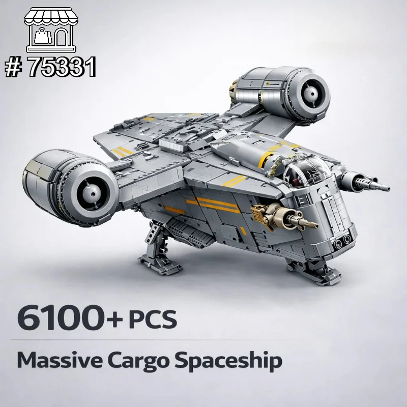 Большая модель космического корабля Bandai 6187 деталей: Звездный корабль Мандалорияна Razor Crest 75331, игрушка для декора дома, подарок на день рождения
Большая модель космического корабля Bandai 6187 деталей: Звездный корабль Мандалорияна Razor Crest 75331, игрушка для декора дома, подарок на день рождения