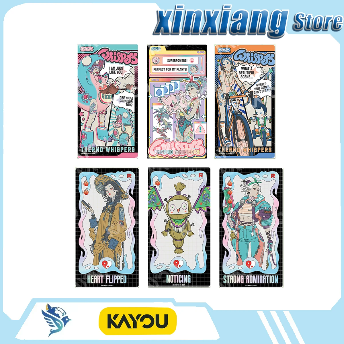 KAYOU Collectible Cards SKEEN Ghost God Punk Collaboration Card Deck - Artist Collection Series Pop culture toys gifts Cartoon
KAYOU Collectible Cards SKEEN Ghost God Punk Collaboration Card Deck - Artist Collection Series Pop culture toys gifts Cartoon