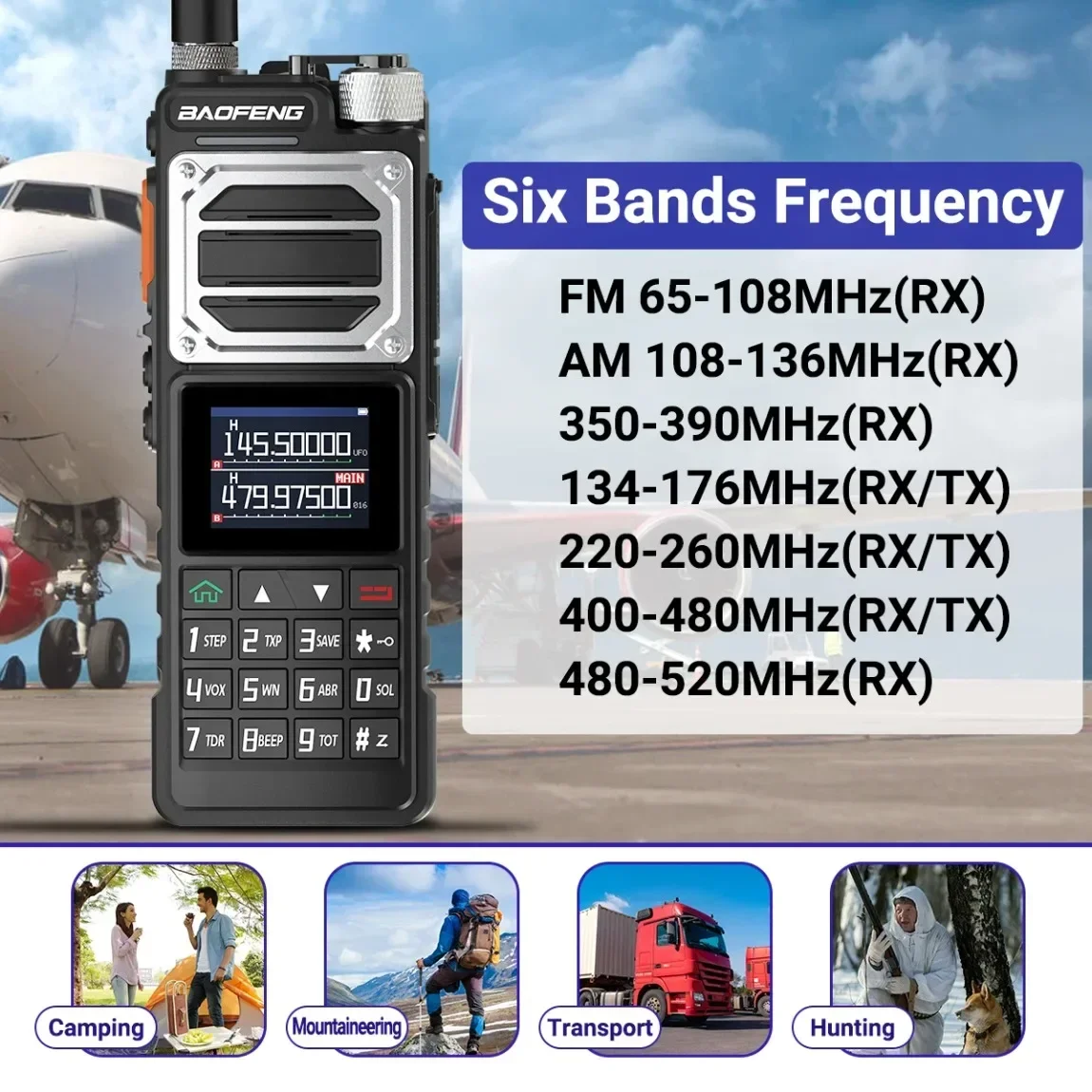 Baofeng UV-25 Air Band Walkie Talkie 10 Вт Беспроводная частота копирования NOAA Type-C 999CH Большая мощность DTMF любительская радиостанция
Baofeng UV-25 Air Band Walkie Talkie 10 Вт Беспроводная частота копирования NOAA Type-C 999CH Большая мощность DTMF любительская радиостанция