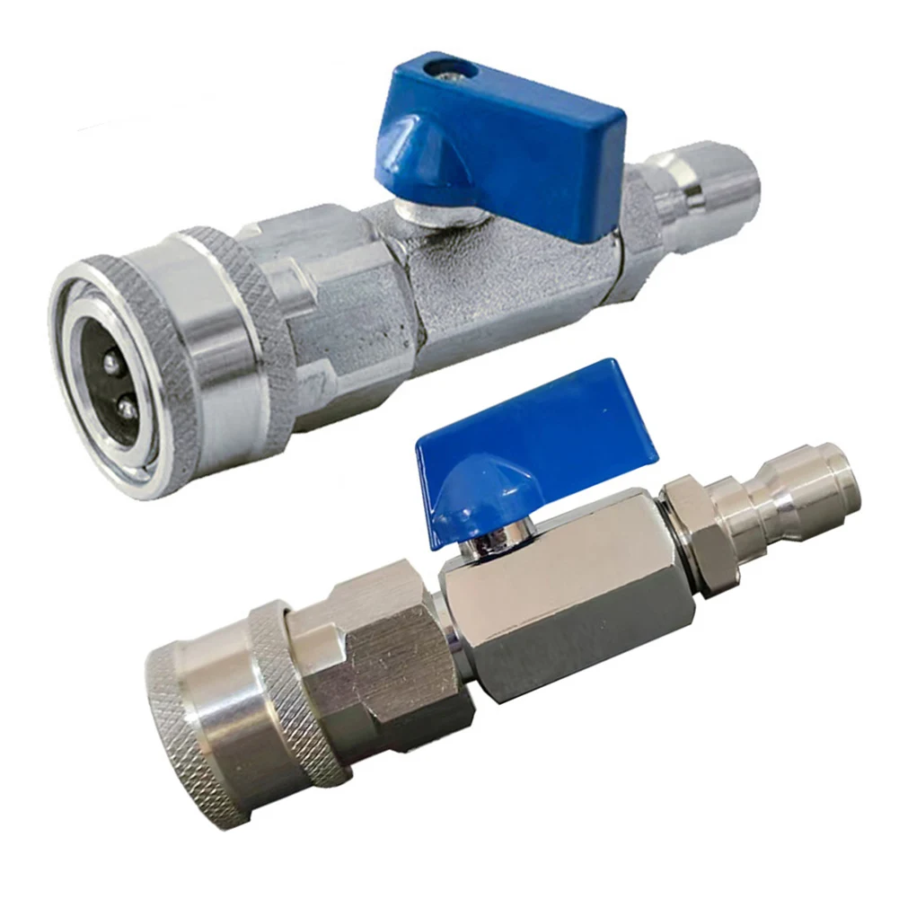 1pc 3/8in 1/4in High Pressure Washer Ball Valve Kit Leakproof Stainless Steel Switch Ball Valve With Adapter For Pressure Washer
1pc 3/8in 1/4in High Pressure Washer Ball Valve Kit Leakproof Stainless Steel Switch Ball Valve With Adapter For Pressure Washer