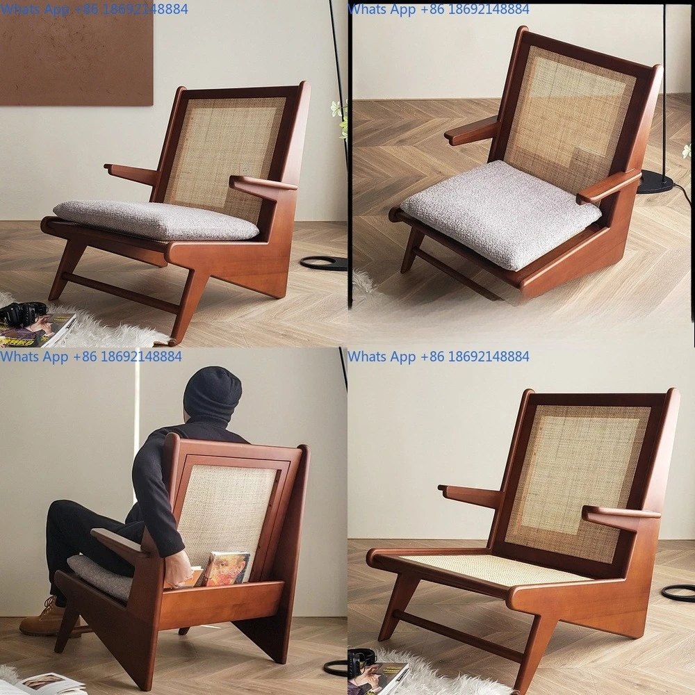 Wabi Sabi Style Solid Wood Balcony Backrest Single Lounge Chair for Living Room Small Space
Wabi Sabi Style Solid Wood Balcony Backrest Single Lounge Chair for Living Room Small Space