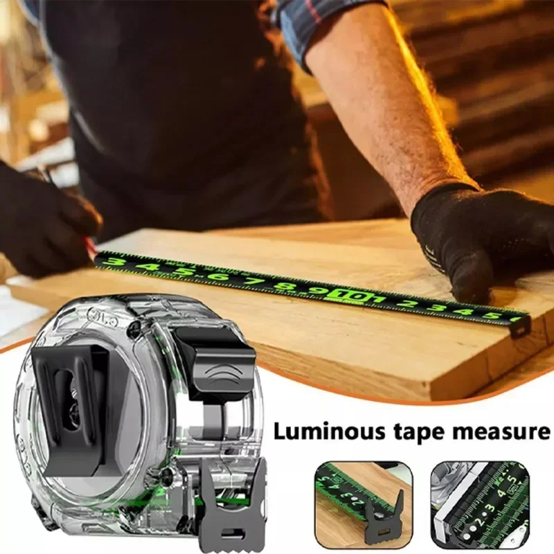 Fluorescent Tape Measure Double-sided Scale Ruler Household High-precision Wear-resistant Thickened Hardened Ruler Steel Ruler
Fluorescent Tape Measure Double-sided Scale Ruler Household High-precision Wear-resistant Thickened Hardened Ruler Steel Ruler