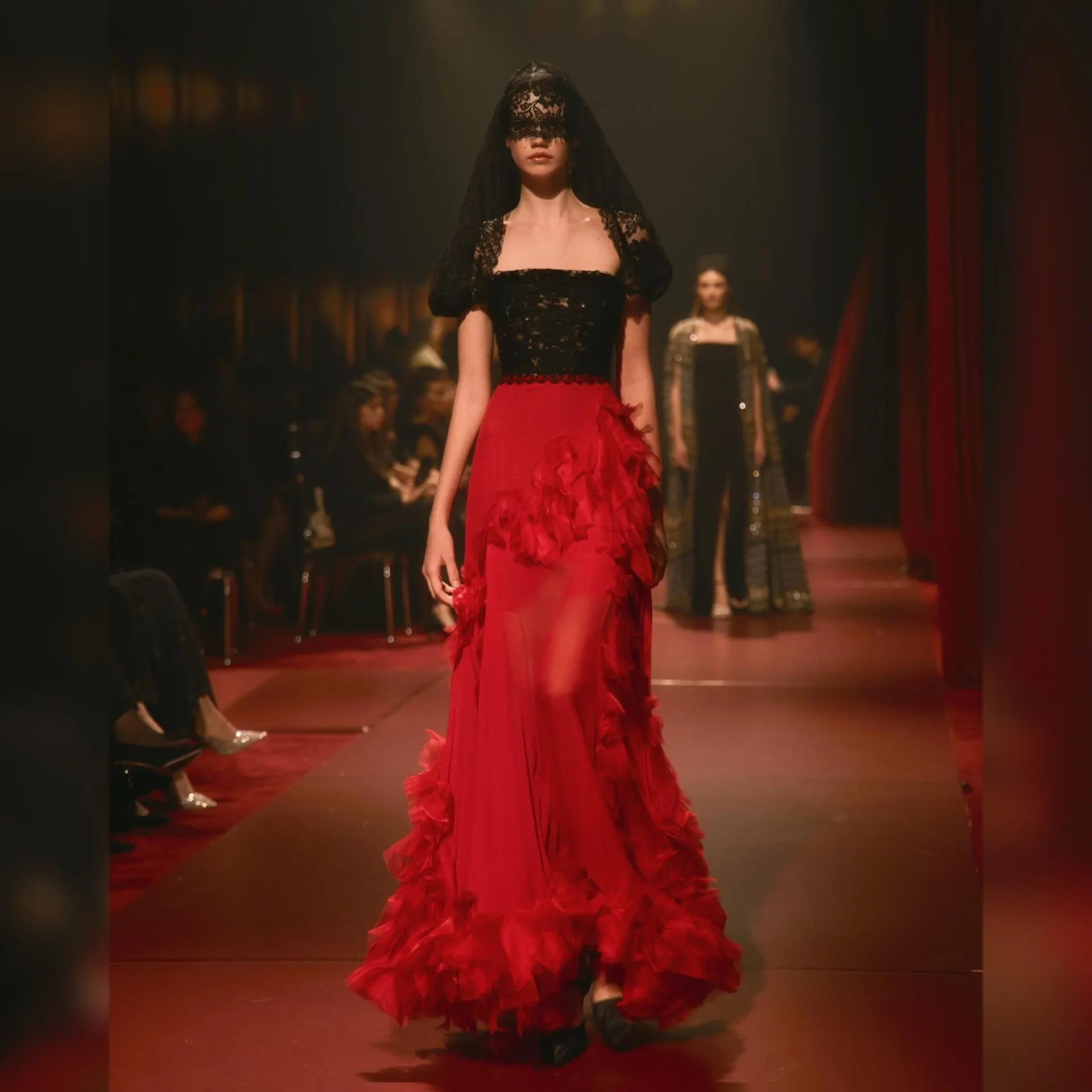 Red Chiffon Goddess Skirt - 2026 Trendy Flowy Ruffle Mermaid Asymmetrical Layered Ruffles Vivid Color Silhouette Formal Skirts
Red Chiffon Goddess Skirt - 2026 Trendy Flowy Ruffle Mermaid Asymmetrical Layered Ruffles Vivid Color Silhouette Formal Skirts