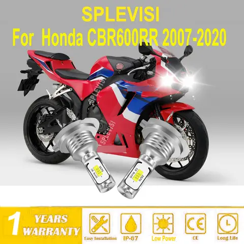 Motorfiets Led Wit 6000 K Koplamp H7 Direct Zet In Originele Uur Voor Honda CBR600RR 2007 2008 2009 2010 2011 2012-2020