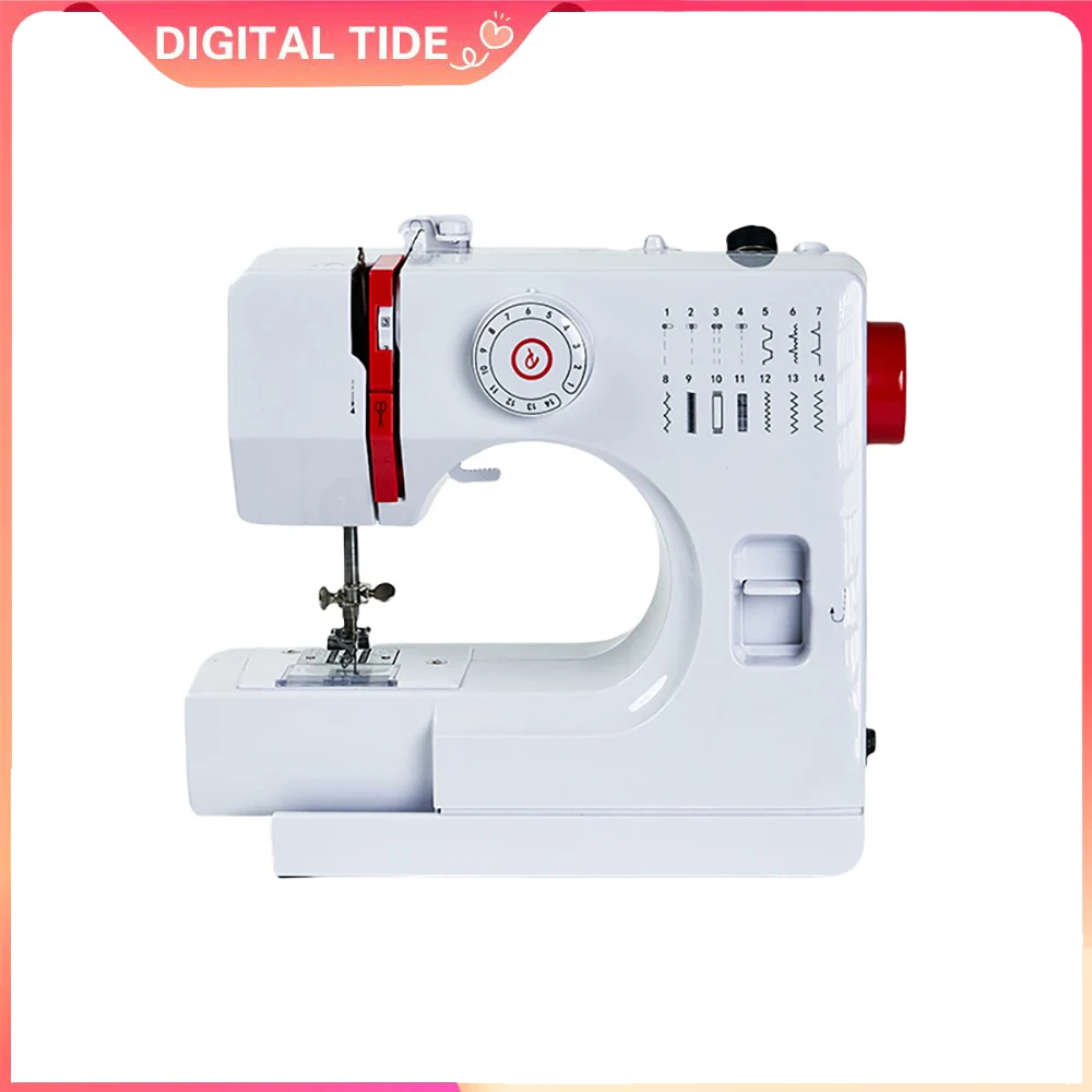 728 Мини-швейная машина 14 стежков Электрическая швейная машина Швейный комплект Многофункциональная 14-линейная двойная игла 
728 Мини-швейная машина 14 стежков Электрическая швейная машина Швейный комплект Многофункциональная 14-линейная двойная игла
