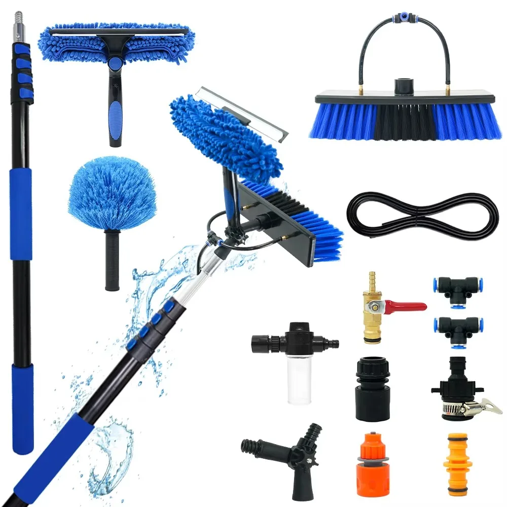 12-36Ft Long Reach Carbon Fiber Water Fed Telescopic Pole Solar Panel Window Cleaning Brush Kit
12-36Ft Long Reach Carbon Fiber Water Fed Telescopic Pole Solar Panel Window Cleaning Brush Kit
