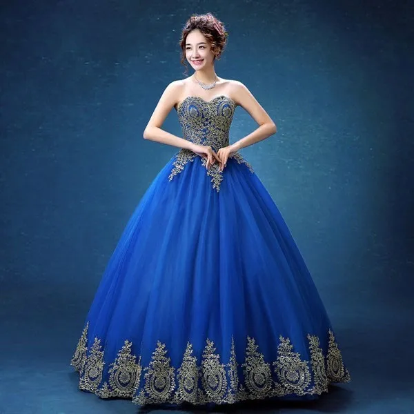 Blue Vestidos Elegant Quinceanera Dresses Sleeveless Strapless Party Dress Classic Lace Ball Gown Formal Gowns For Girls
Blue Vestidos Elegant Quinceanera Dresses Sleeveless Strapless Party Dress Classic Lace Ball Gown Formal Gowns For Girls