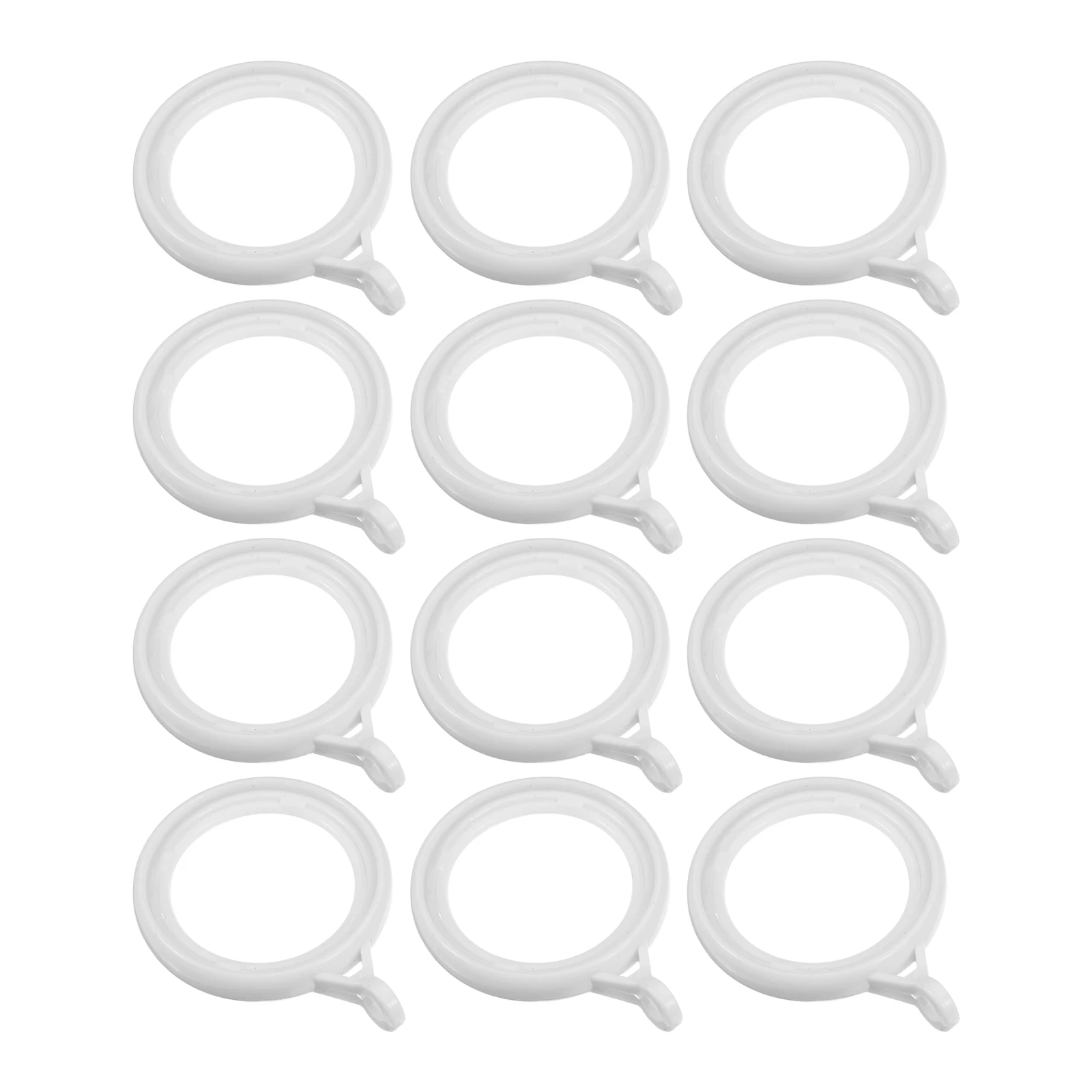 12Pcs Plastic Curtain Rings with Eyelets Strong Load Capacity for Home Decor Sliding Drapery Circles for Living Room Window
12Pcs Plastic Curtain Rings with Eyelets Strong Load Capacity for Home Decor Sliding Drapery Circles for Living Room Window